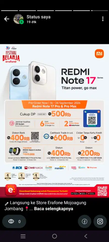 HP TERBARU DI ERAFONE MOJOAGUNG