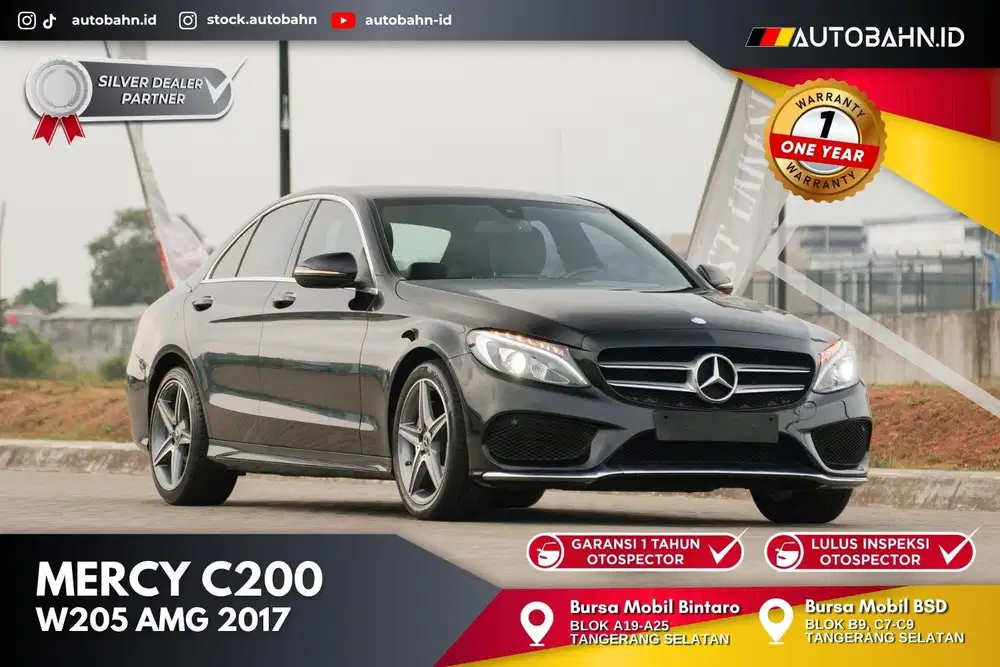 Sporty ProMax! Mercedes Benz C200 AMG 2017 Black Warranty 320i c300 x1