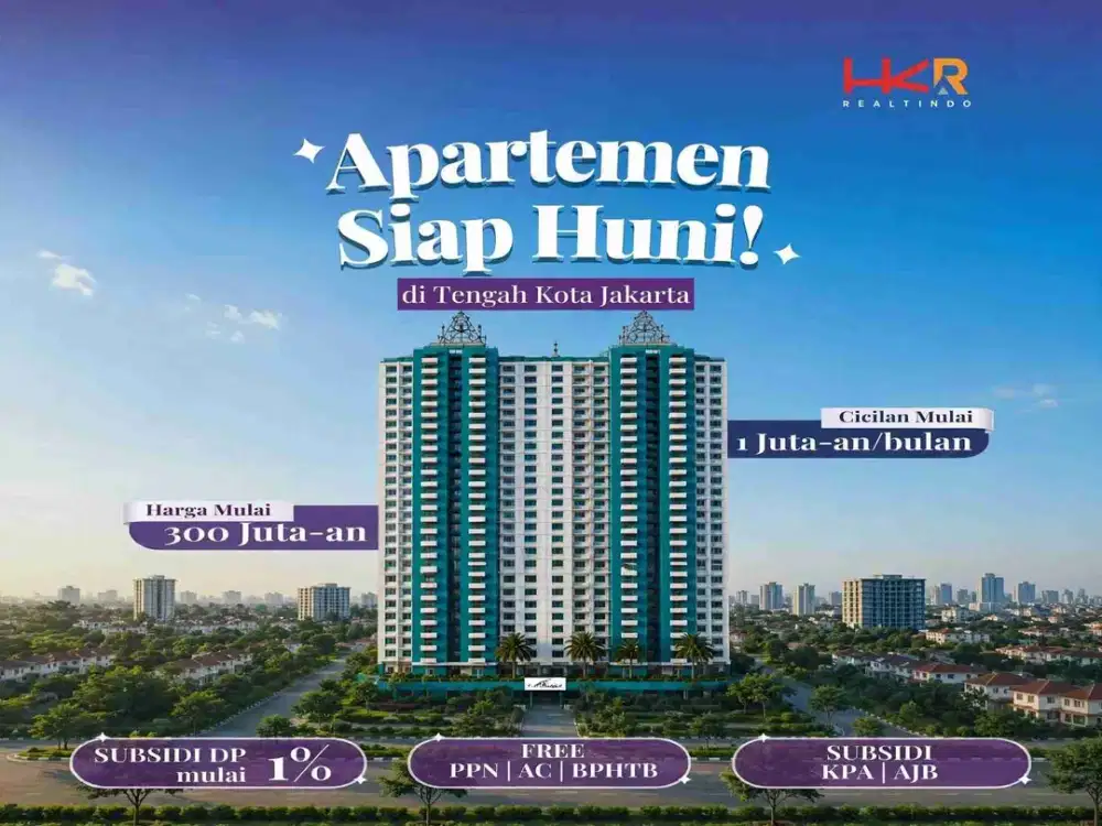 Apartemen Siap Huni Tengah Kota Jakarta - Amethyst Tower Kemayoran Harga 400 Juta-an