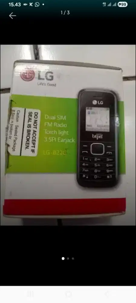 Hp second LG Jadul