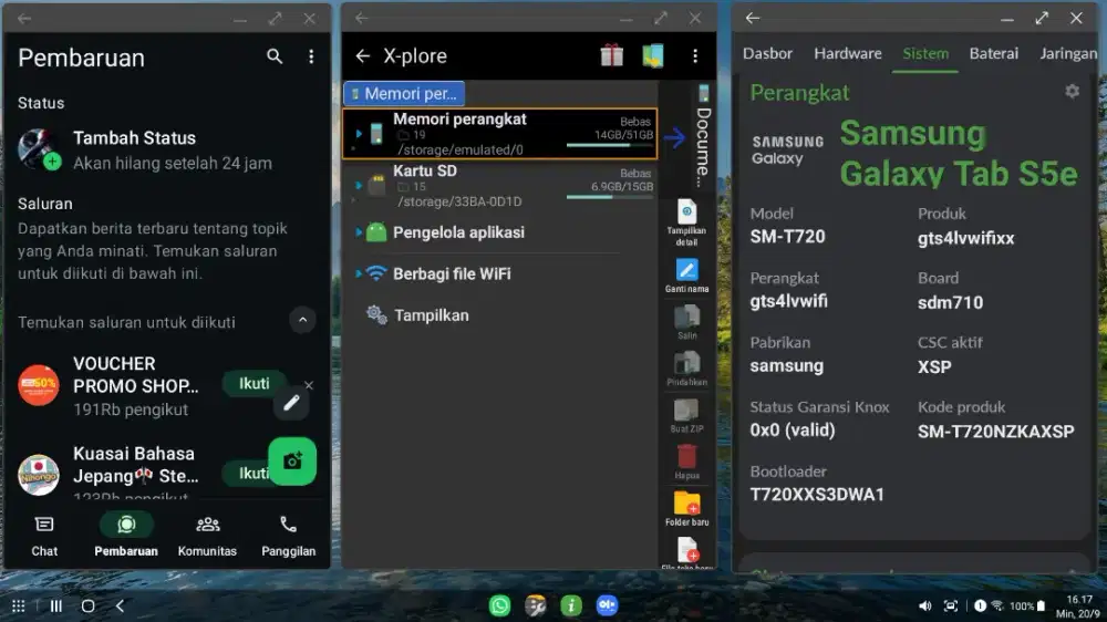 Samsung DEX Tab S5e 4/64