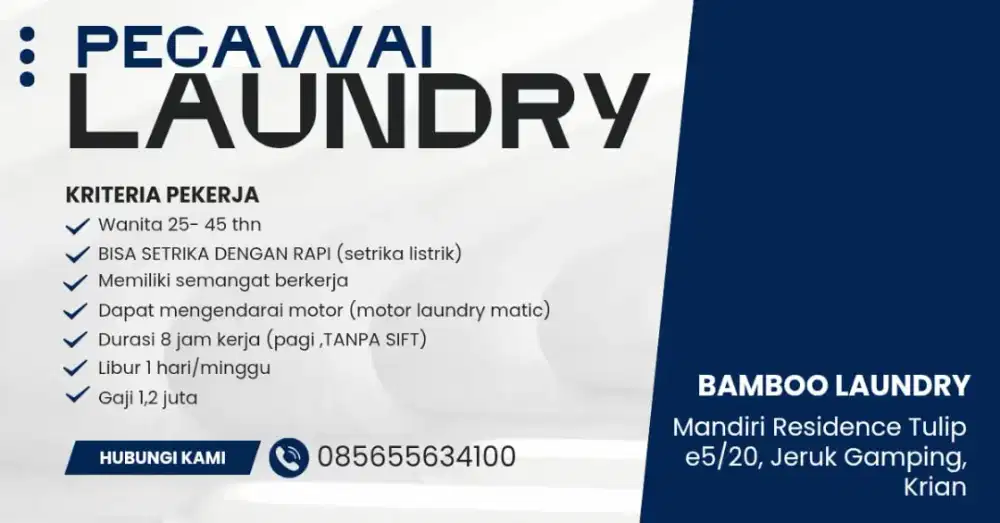 Pegawai laundry