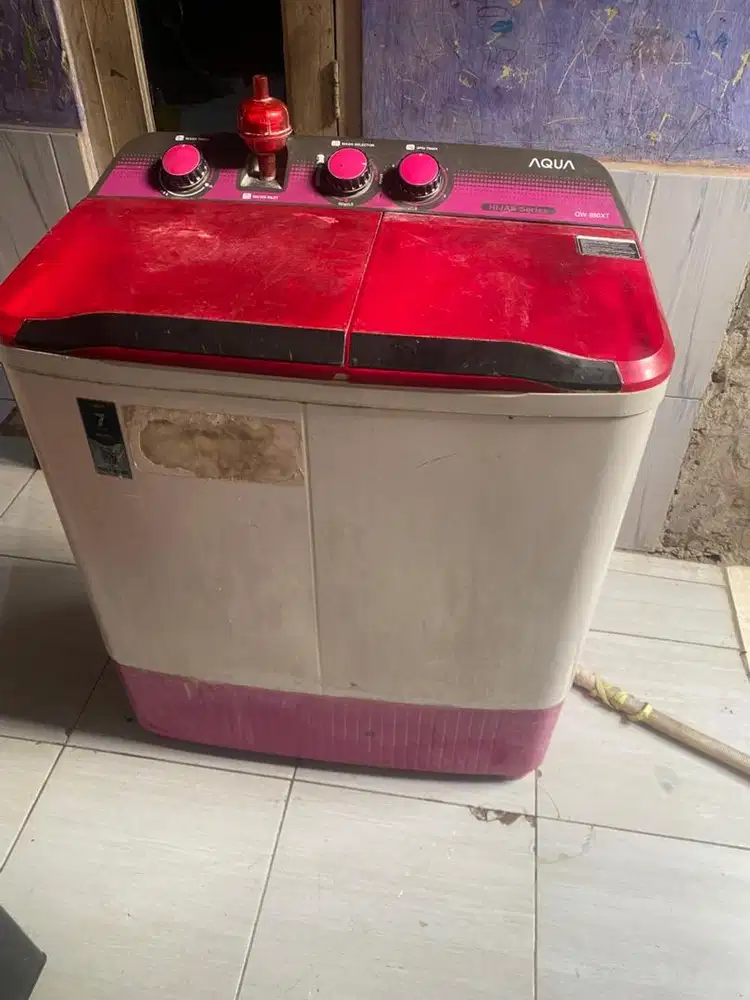 mesin cuci Aqua 2 tabung