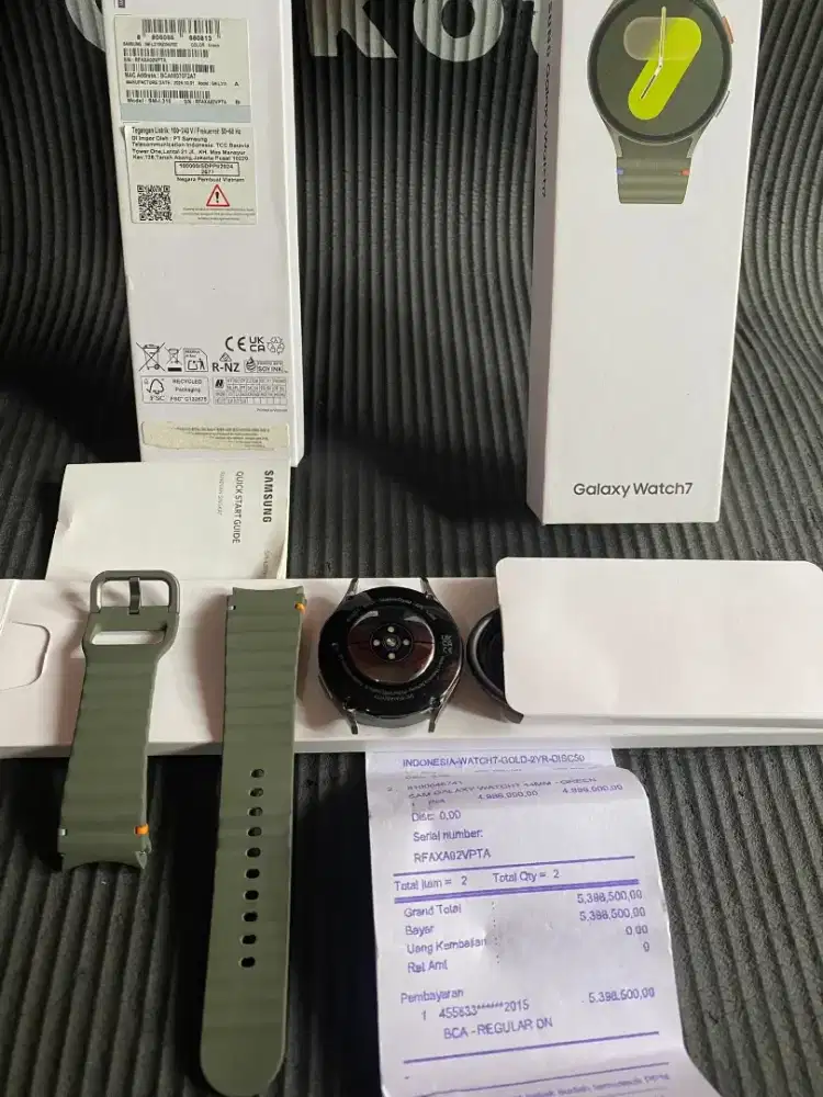 Samsung galaxy watch 7 44mm resmi sein fullset mulus no minus