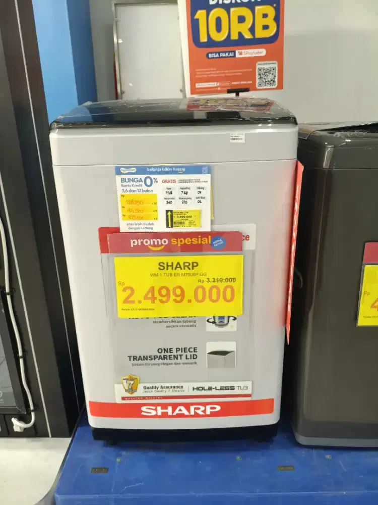 PROMO MESIN CUCI 1TABUNG