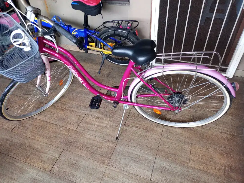 Sepeda CTB Keranjang 26 Inch GENIO LEVI New Steel Hi-Ten 7 Speed