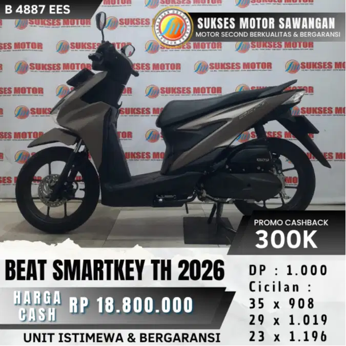 MULUS HONDA BEAT DELUXE SMARTKEY TH 2026 COKLAT KEYLES BISA KREDIT