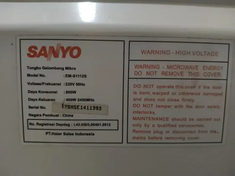 Jual Microwave Sanyo