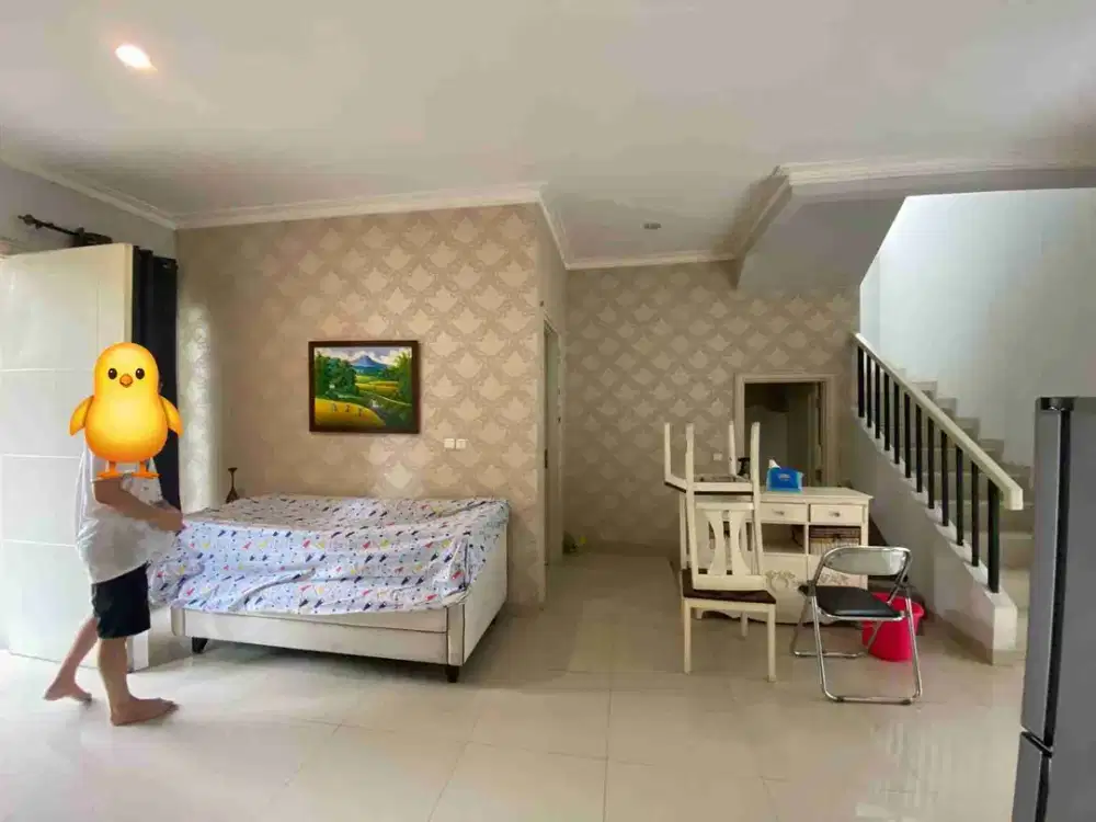Jual murah rumah 2 lantai Suvarna Mahoni 8x20 area golf