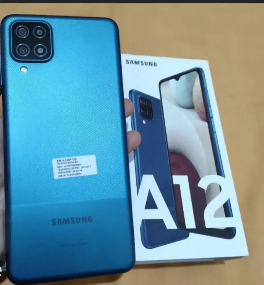 jual hp samsung a12 btangan lagi BU