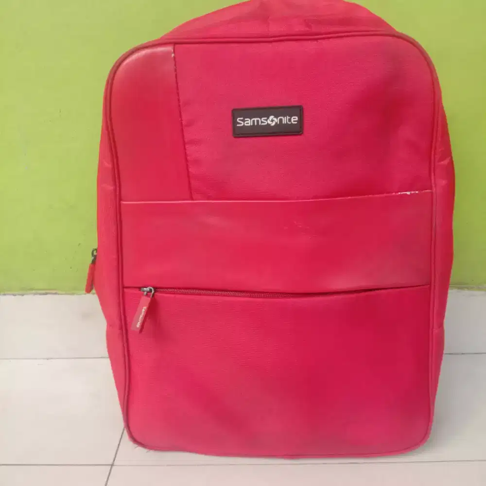 Tas Ransel Samsonite Warna Merah Original