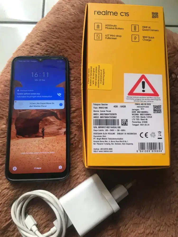 Realme C15 4/64 minus
