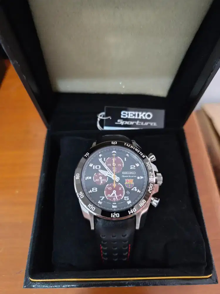 Jual jam tangan Seiko Sportura Barcelona edition bekas