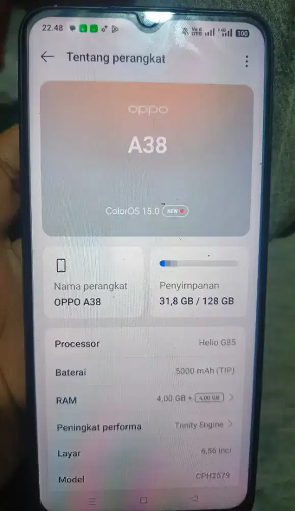 OPPO A38  4/128