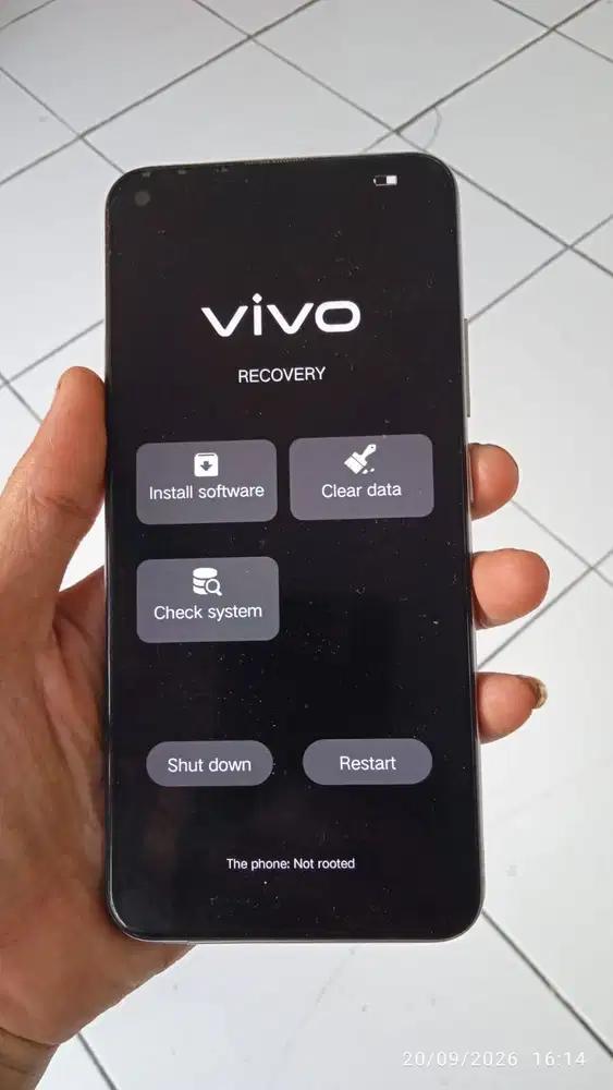 Vivo y30i Recovery mode terus