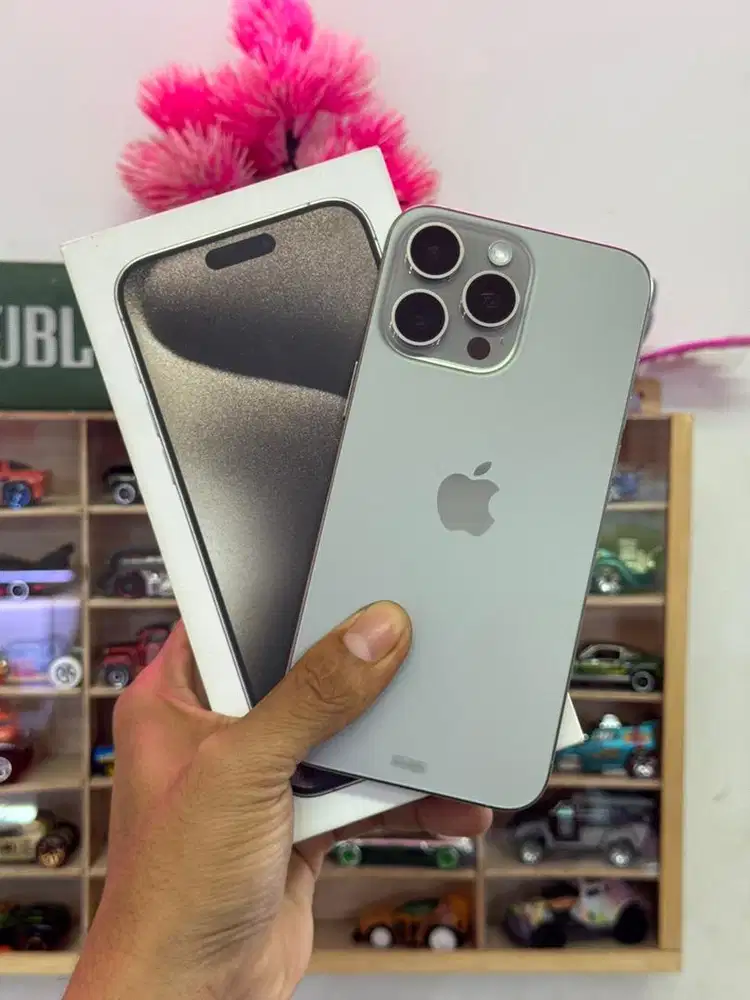 Iphone 15 promax 512gb natural second mulus iBox
