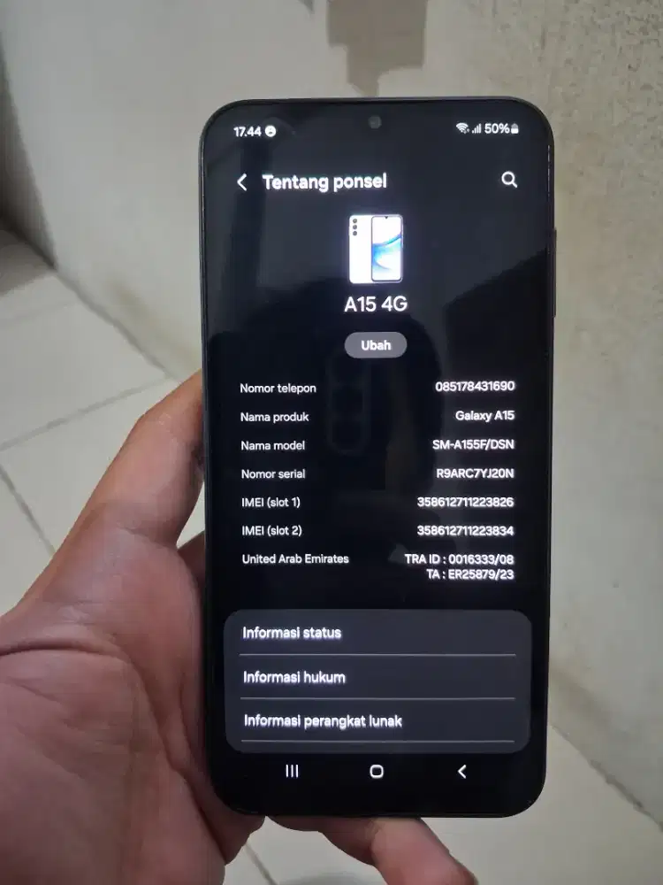 Samsung A15 4G RAM 4/64 GB