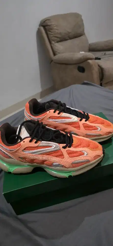 Sepatu Lacoste Orange Mix Running
