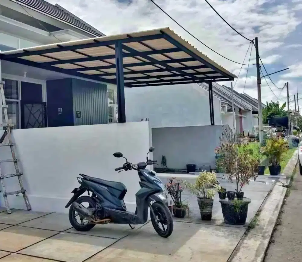 Kanopi baja ringan dan garasi