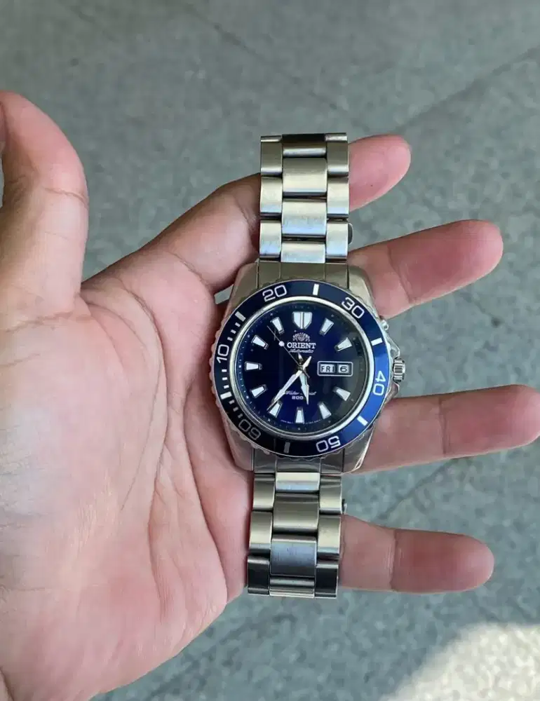Jam Tangan Orient Mako XL Blue Original