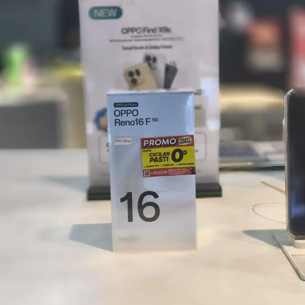 OPPO RENO 16F 5G, PROMO CICILAN 0%