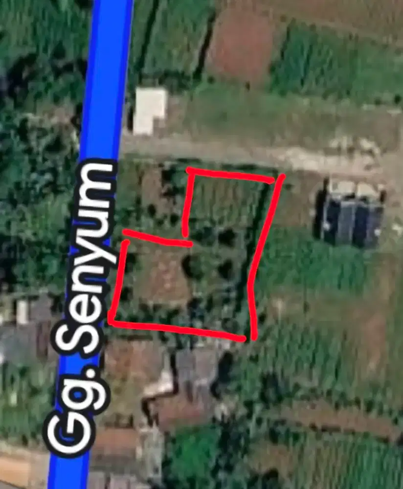 Tanah dijual Jl Intan 1 Gg Senyum Cidokom pinggir jalan beton