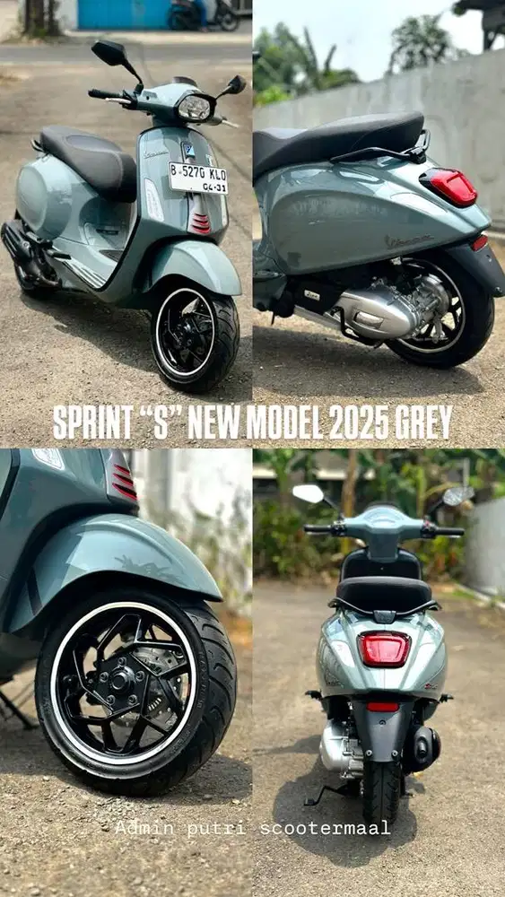 PIAGGIO VESPA SPRINT S NEW MODEL 2025 GREY