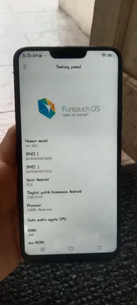 Hp vivo 1812 ram2
