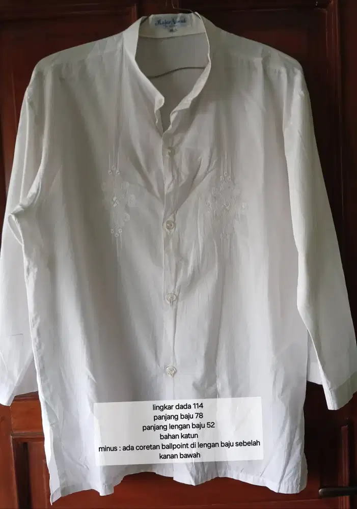 Baju Koko Putih Jumbo