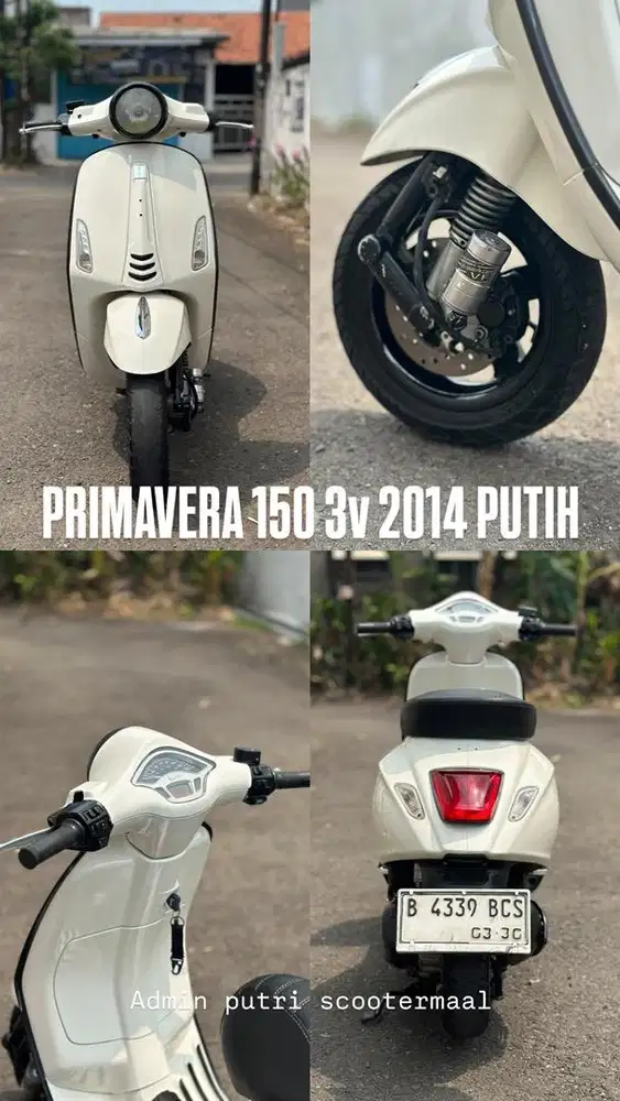 PIAGGIO VESPA PRIMAVERA 150 3v 2014 PUTIH