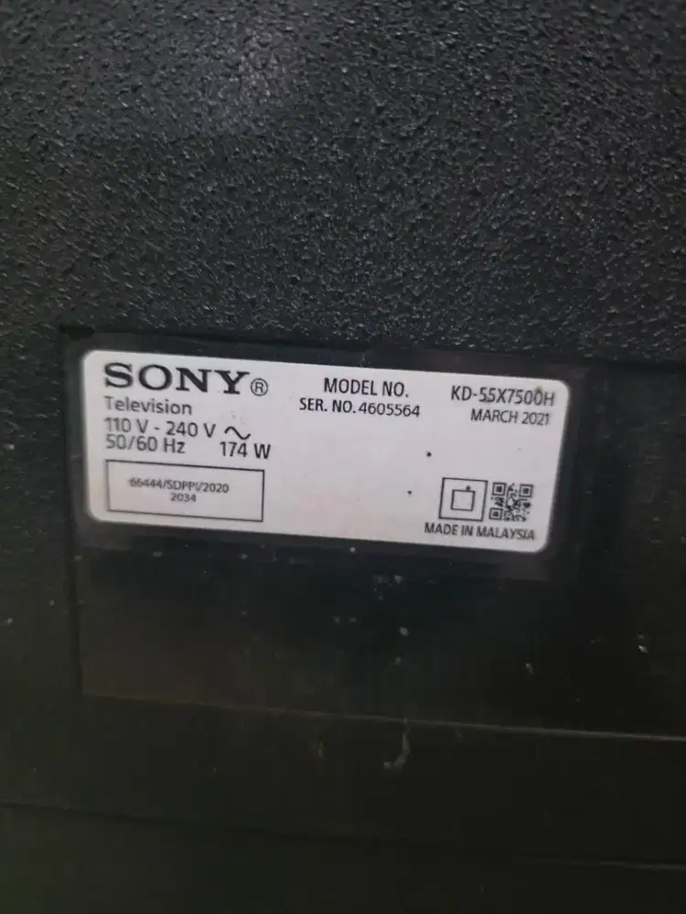 2 TV 45inc mati total Sony dan changyong