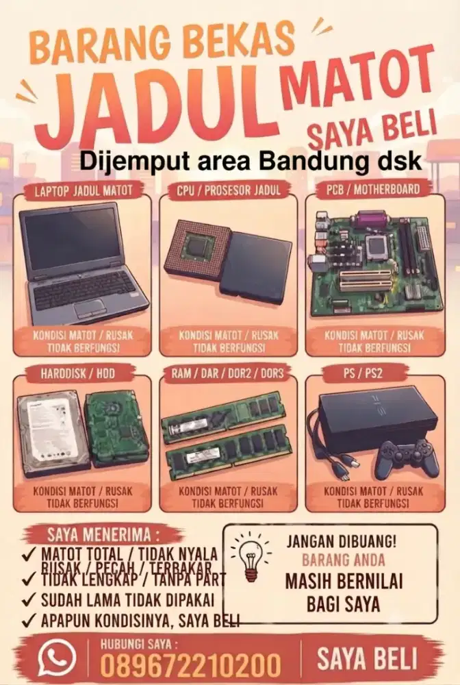 Dibeli Rongsok PC Laptop Netbook PS Matot