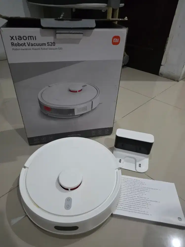 Xiaomi Robot Vacuum Cleaner S20 - Mulus Terawat Fullset Like New