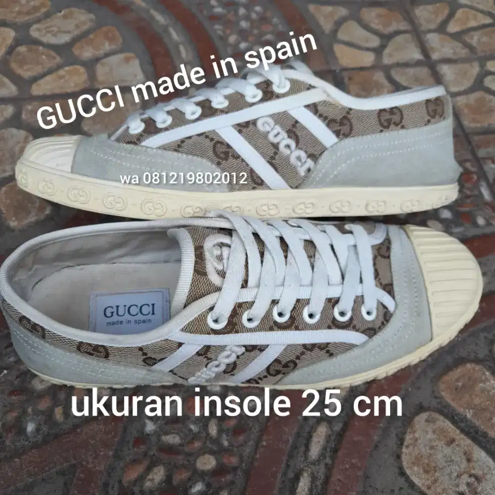 GUCCI SPAIN INSOLE 25cm BEKAS
