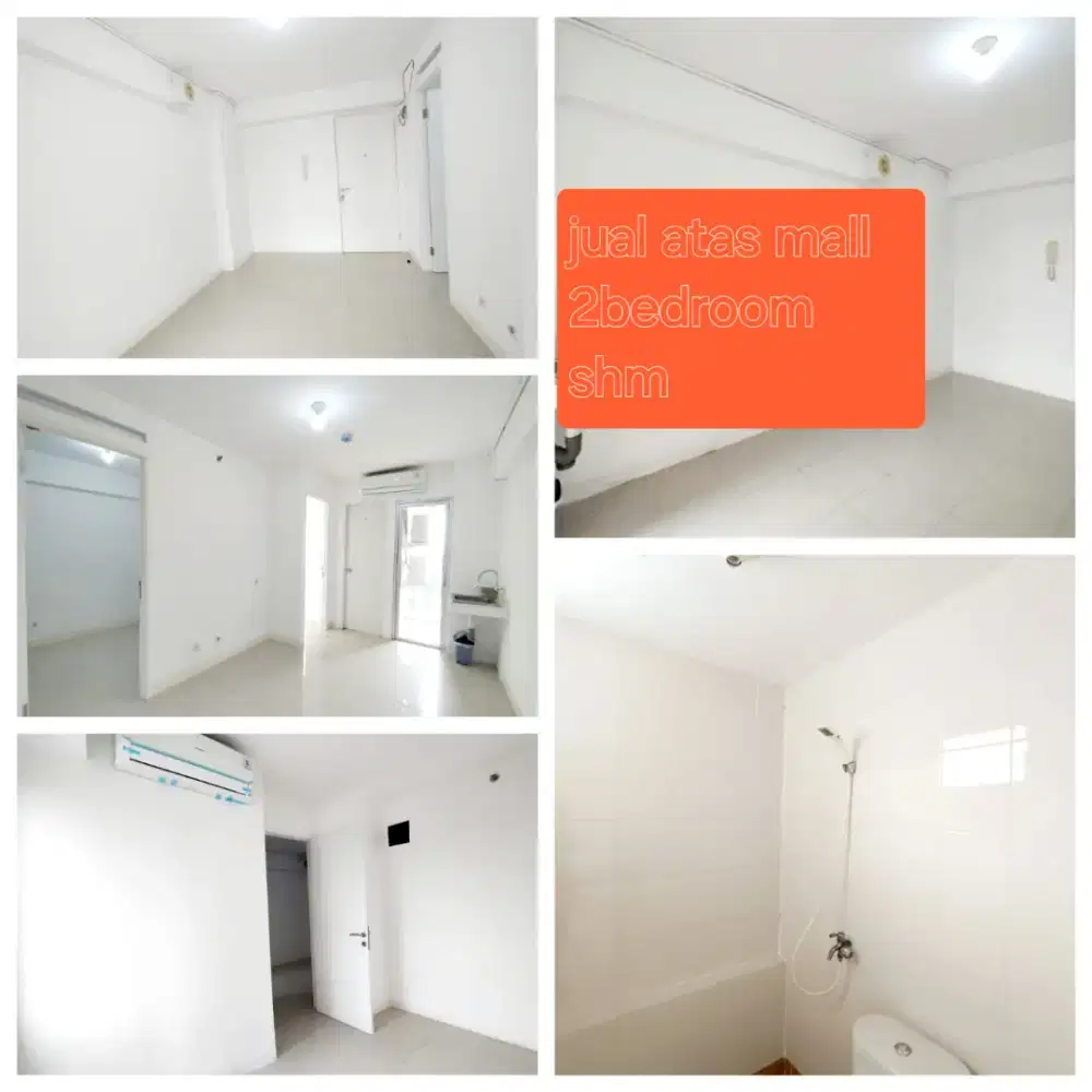Di jual cepat atas mall Bassura city 2bedroom kosongan Shm