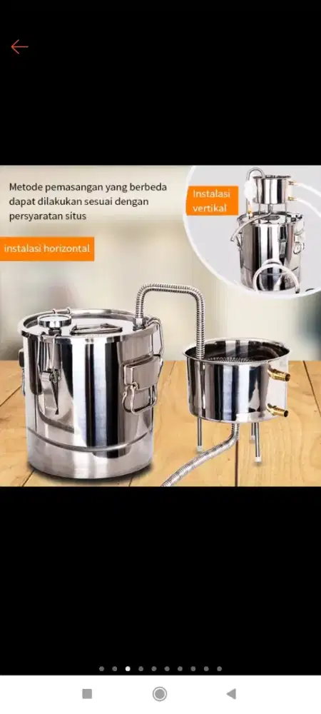 ALAT PEMBUAT MINYAK ATSIRI / PENYULINGAN