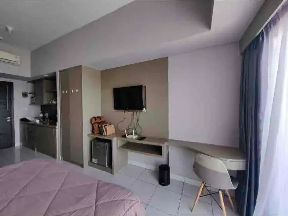 DISEWAKAN  APARTEMEN STUDIO FULL FURNISHED RAPIH CASA DE PARCO BSD