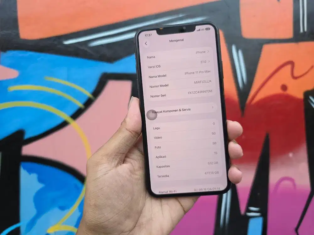 Iphone 11 Pro Max 512Gb Mulus95 Fullset Ex.inter BisaTt