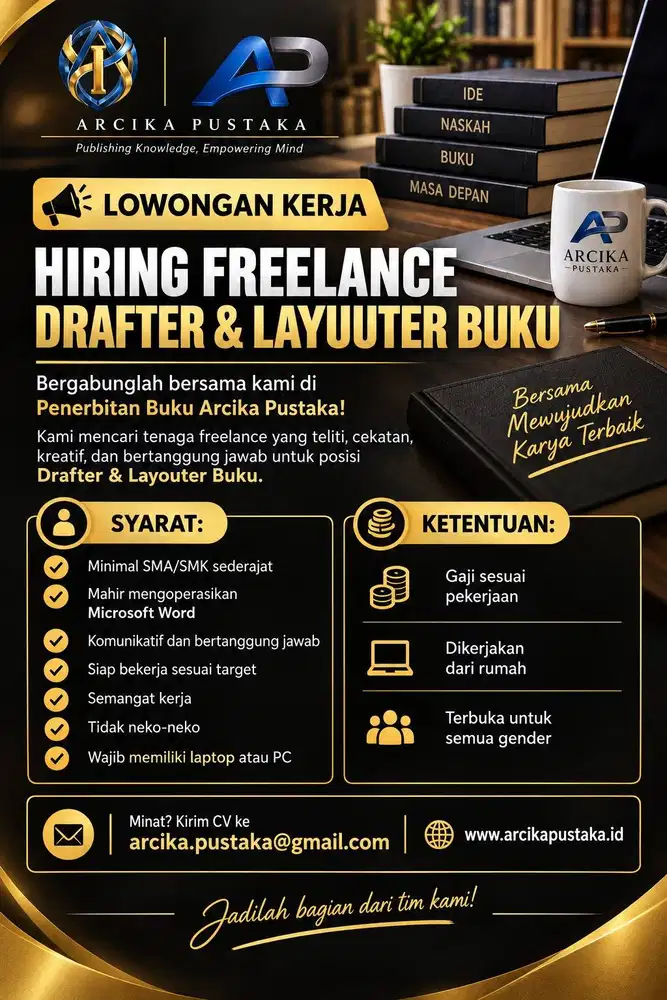 Freelance Drafter dan Layouter Buku