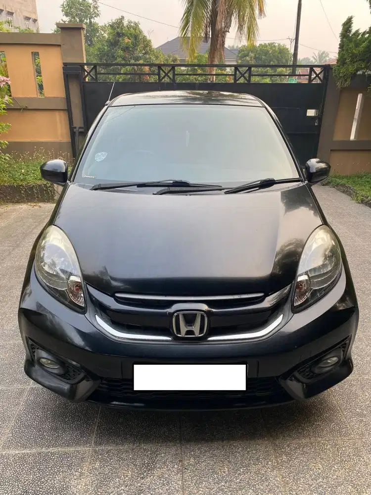 Honda Brio E Manual 2017 Hitam Plat BM Pekanbaru KM 45rb Pajak Panjang
