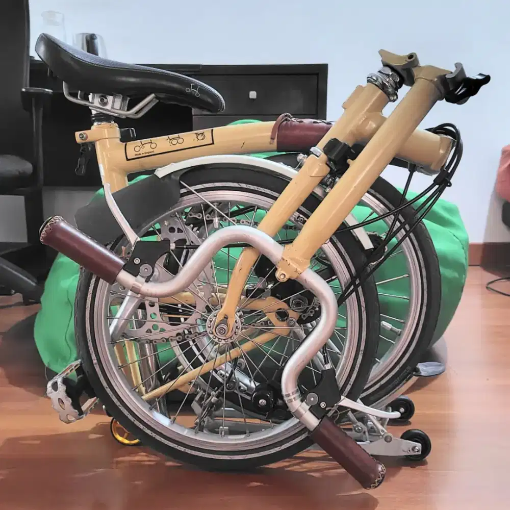 Sepeda Lipat Brompton M2R 2012 Dessert Sand