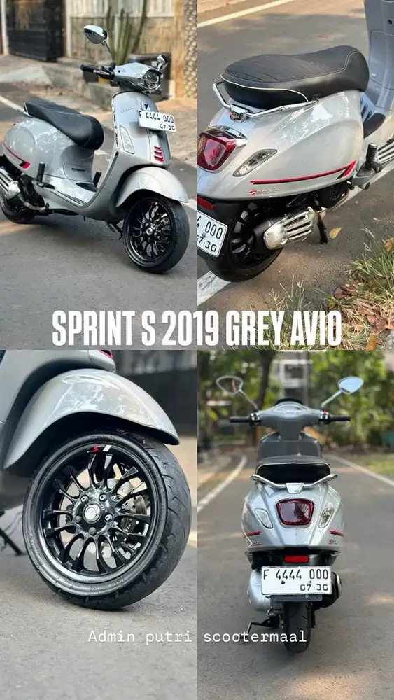 PIAGGIO VESPA SPRINT S 2019 GREY AVIO