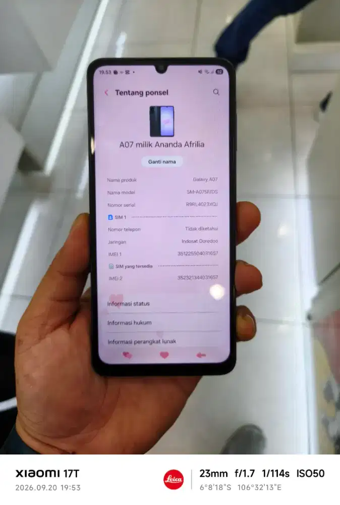 Samsung A07 Ram 4+4/128Gb