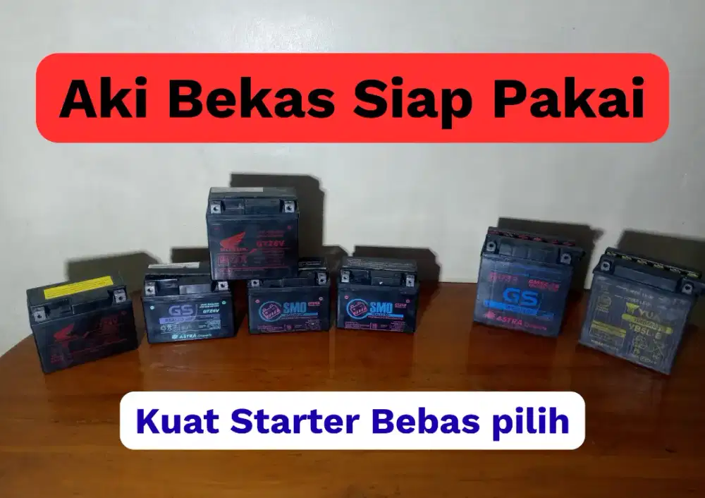 AKI MOTOR BEKAS REKONDISI
