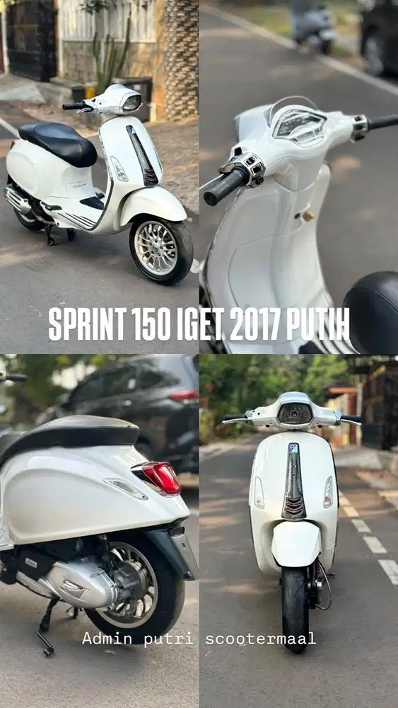 PIAGGIO VESPA SPRINT IGET 2017 PUTIH