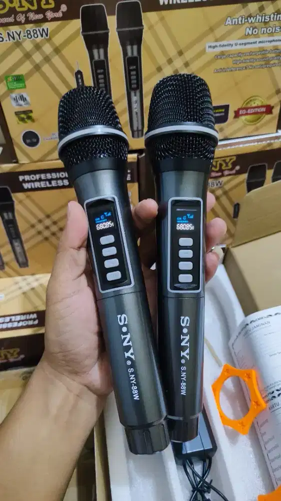 Mikrofon Mic Wireless double merk S.NY
