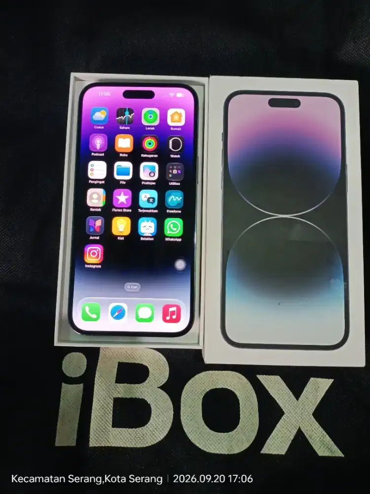 IPHONE 14 PRO MAX 128 PURPLE RESMI IBOX