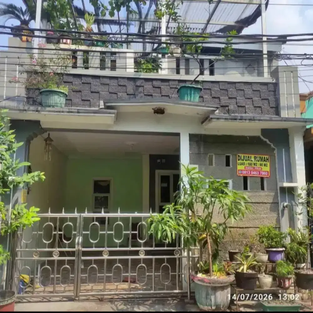 Dijual rumah 2 lantai, SHM , perum Periuk jaya permai,.Kelperiuk, jaya