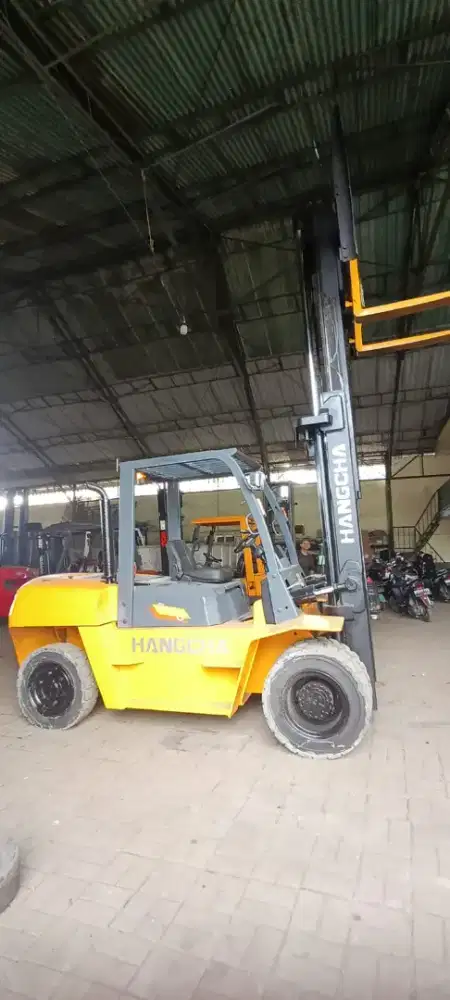 Forklift Hangcha 7 Ton,Matic,Tiang 3 Meter,Mesin Isuzu 6BG1,Tahun 2016