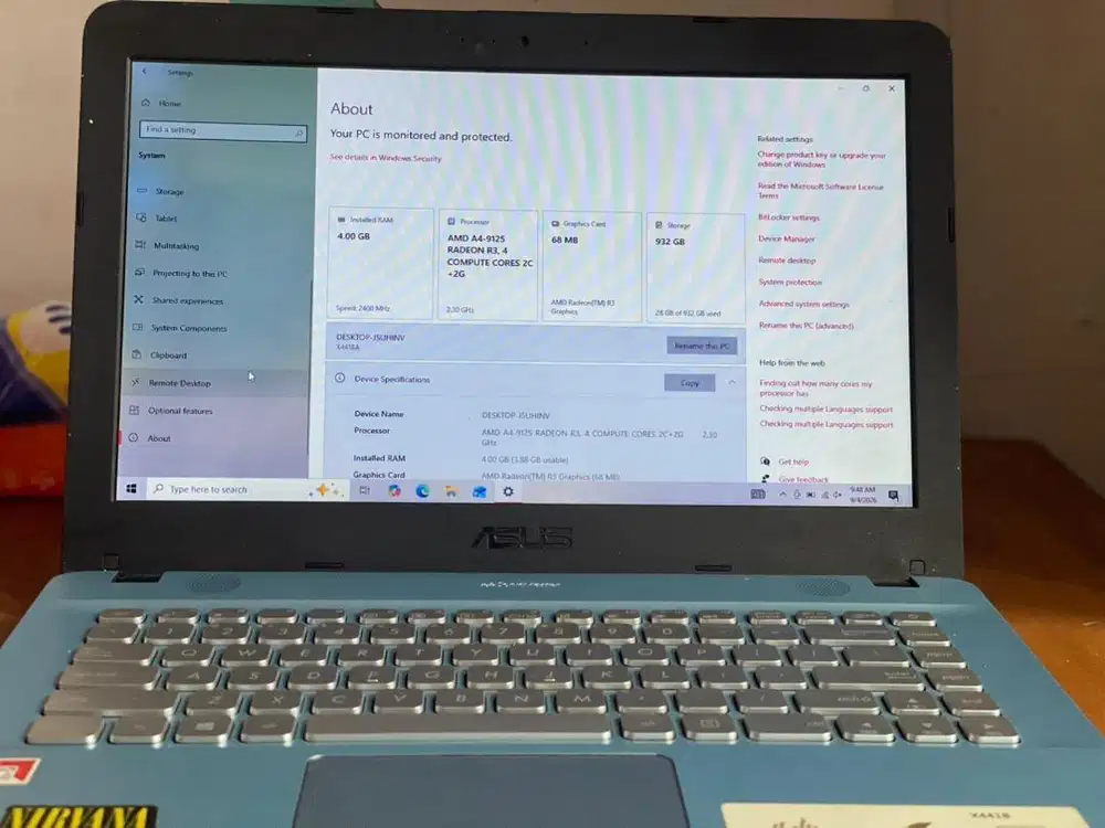 Laptop ASUS X441BA